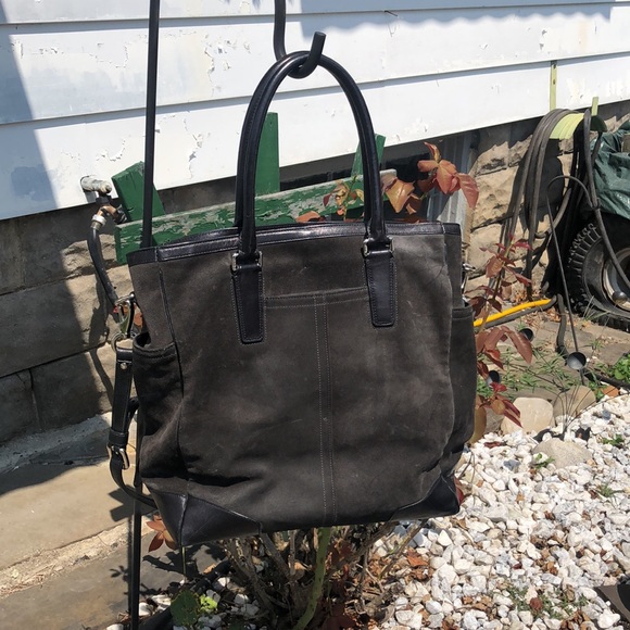 Coach Suede and Leather tote bag - Picture 5 of 13